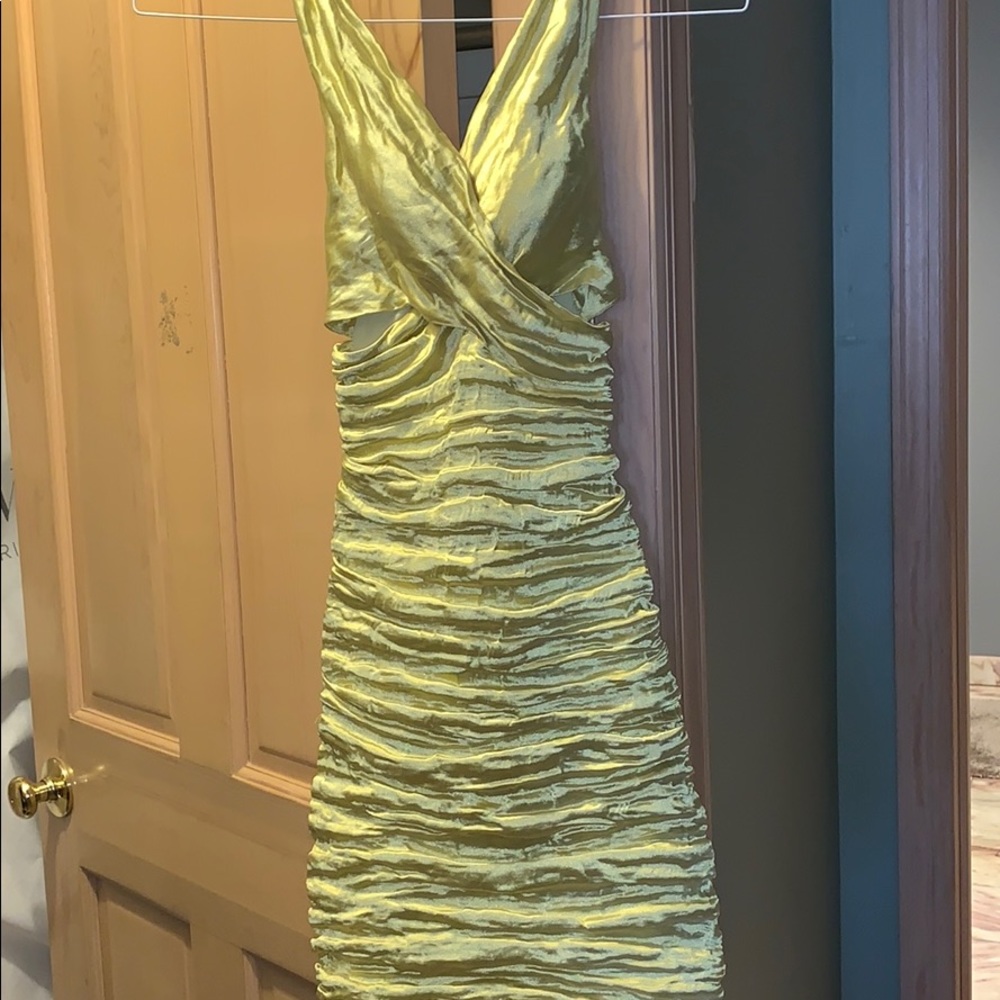 Used but good shape neon yellow mini dress